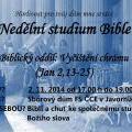 Zveme vs k nedlnmu studiu Bible