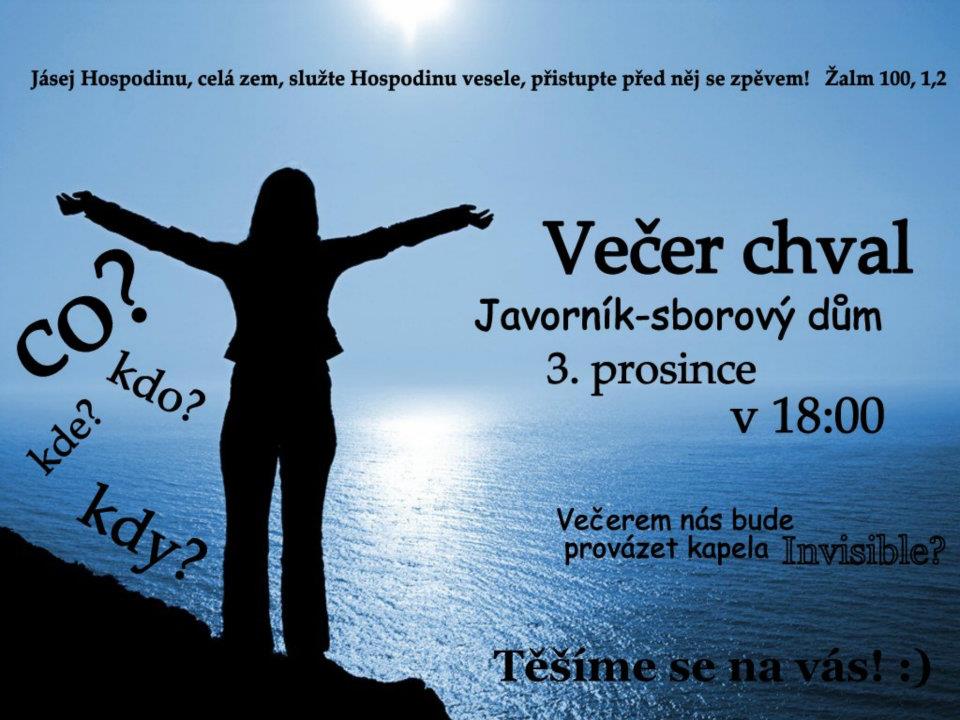 Veer chval s mlde 3.12. v 18 hod